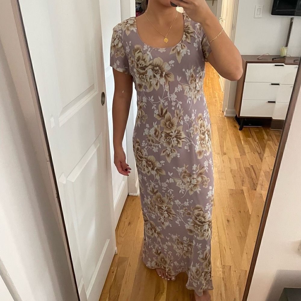 Vintage bias cut maxi dress